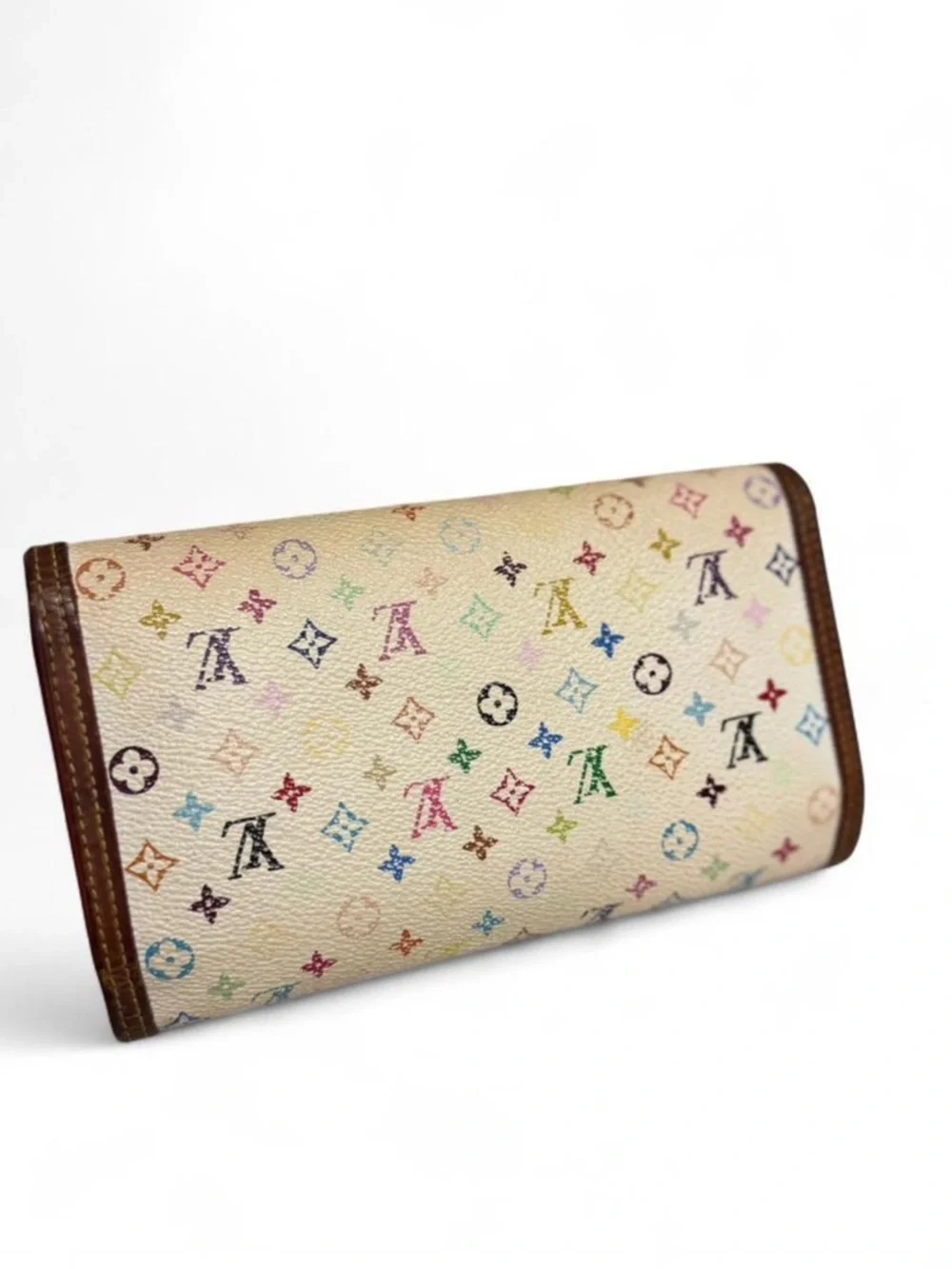 Louis Vuitton X Takashi Murakami Vintage Porte Trésor Wallet w/ chain - Picture 3 of 8
